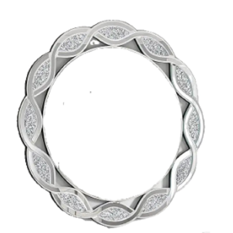 Supernalway Enterprise Crystal Decor Silver Mirror Crush Diamond Mirror